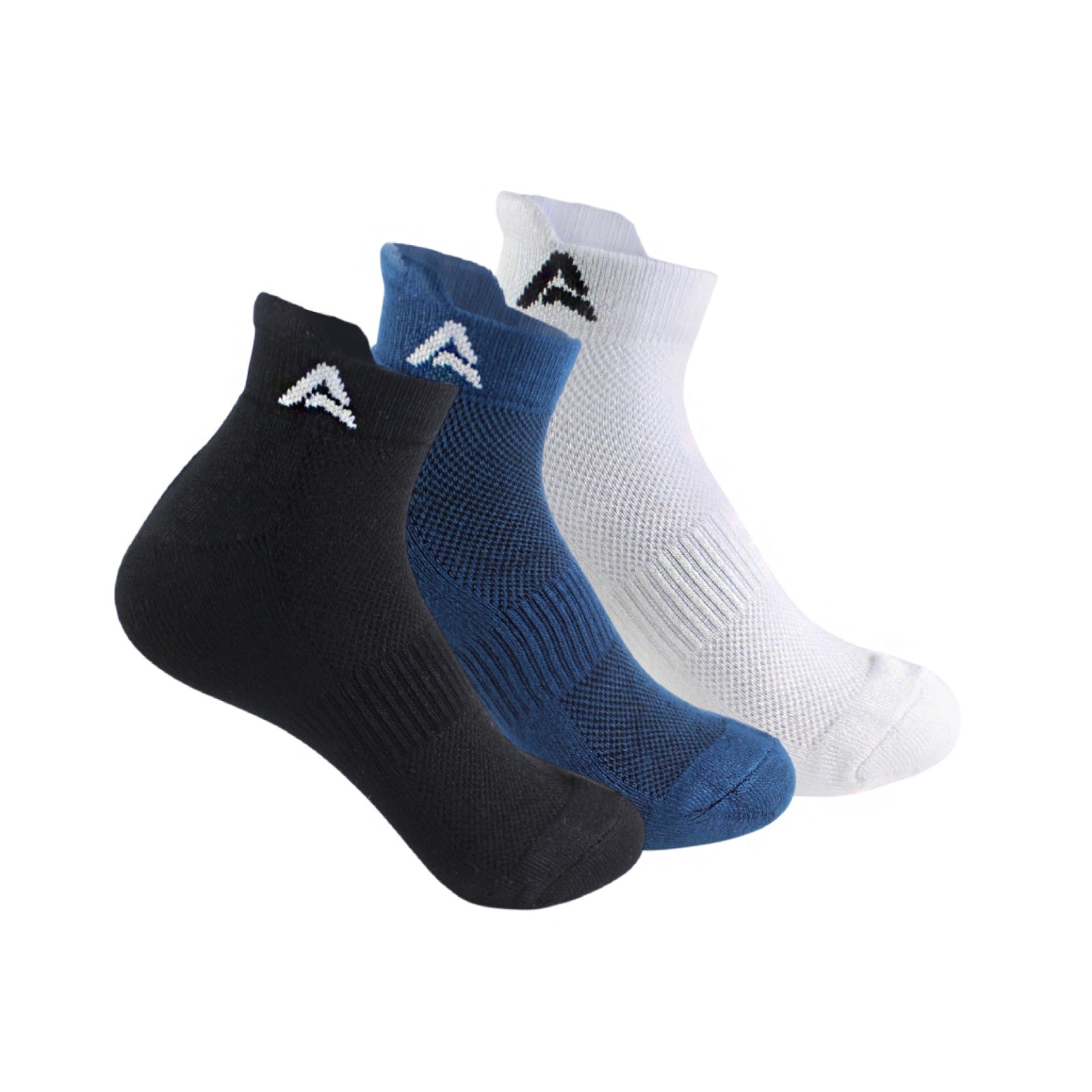 Performance Bamboo Socks Ankle Length - Black Navy White