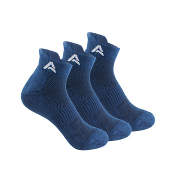 Performance Bamboo Socks Ankle Length - Navy Pack Of 3