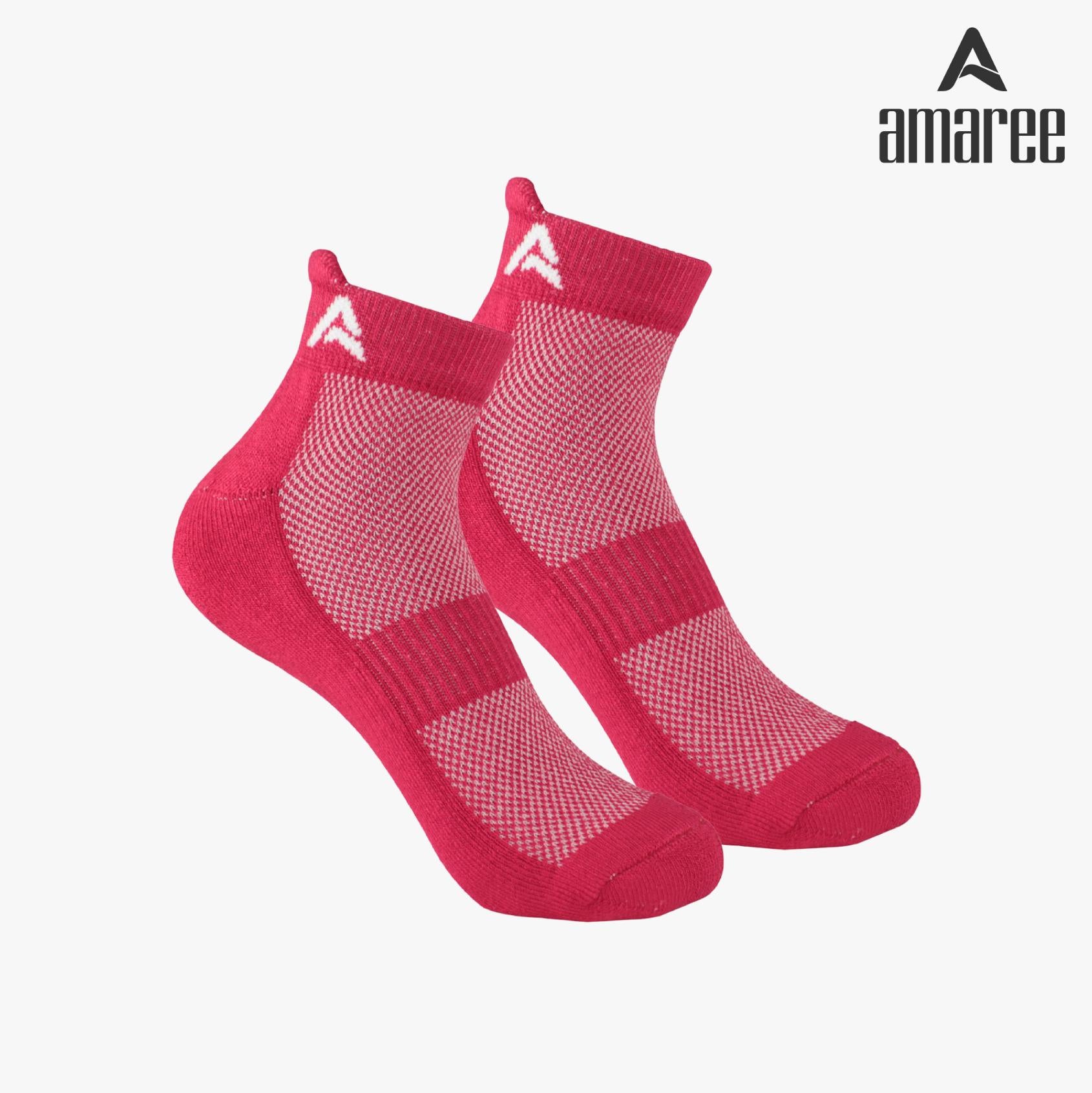 Performance Bamboo Socks Ankle Length – Black - Red - Grey Pack of 3