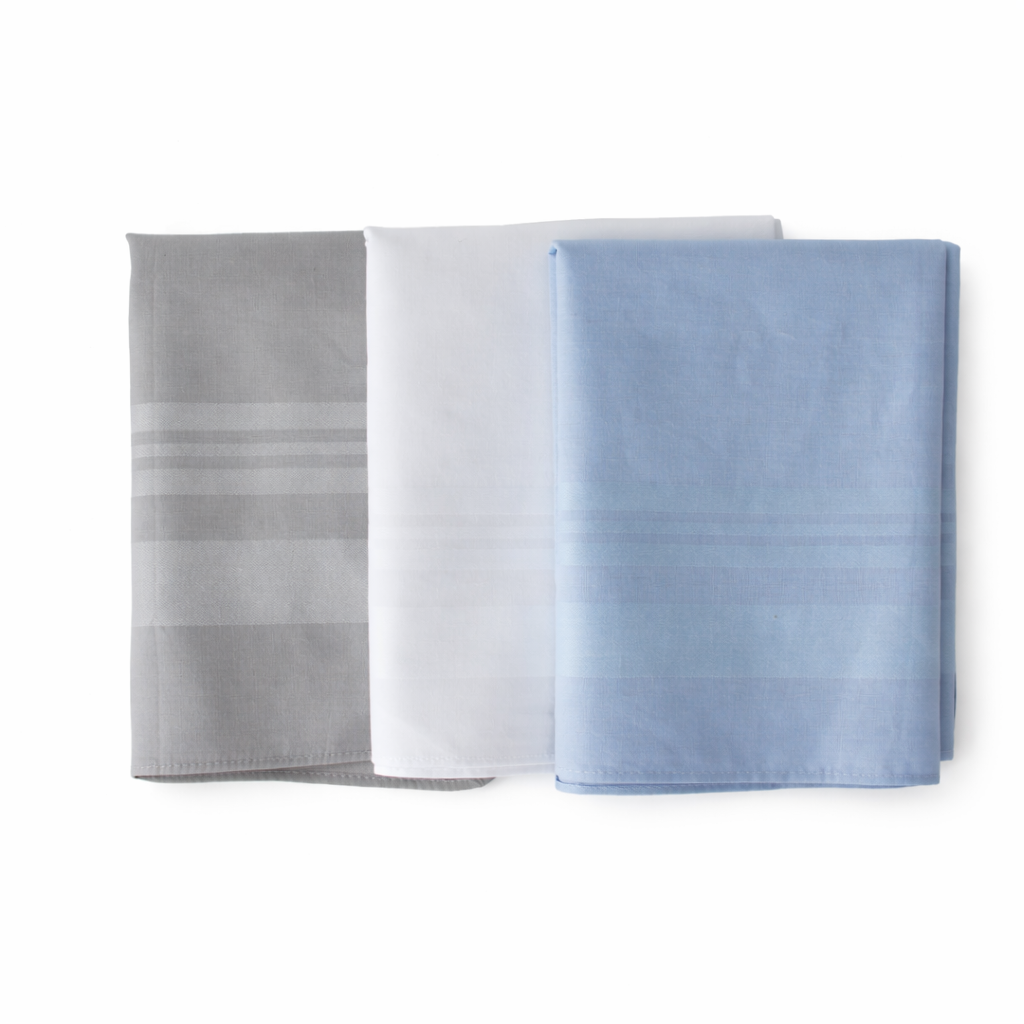 Bamboo Cotton Handkerchief Pack of 6