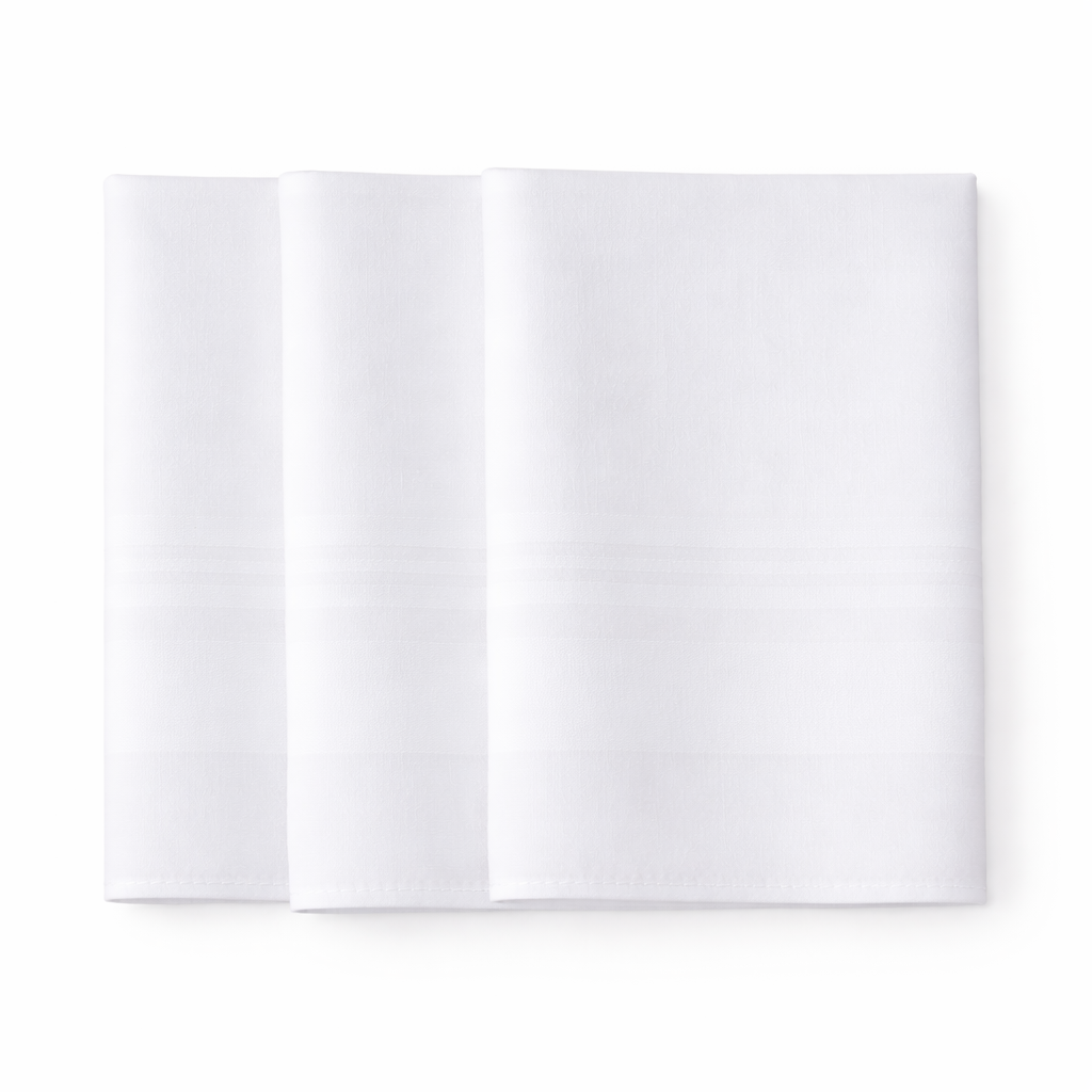 Bamboo Cotton Handkerchief Pack of 6