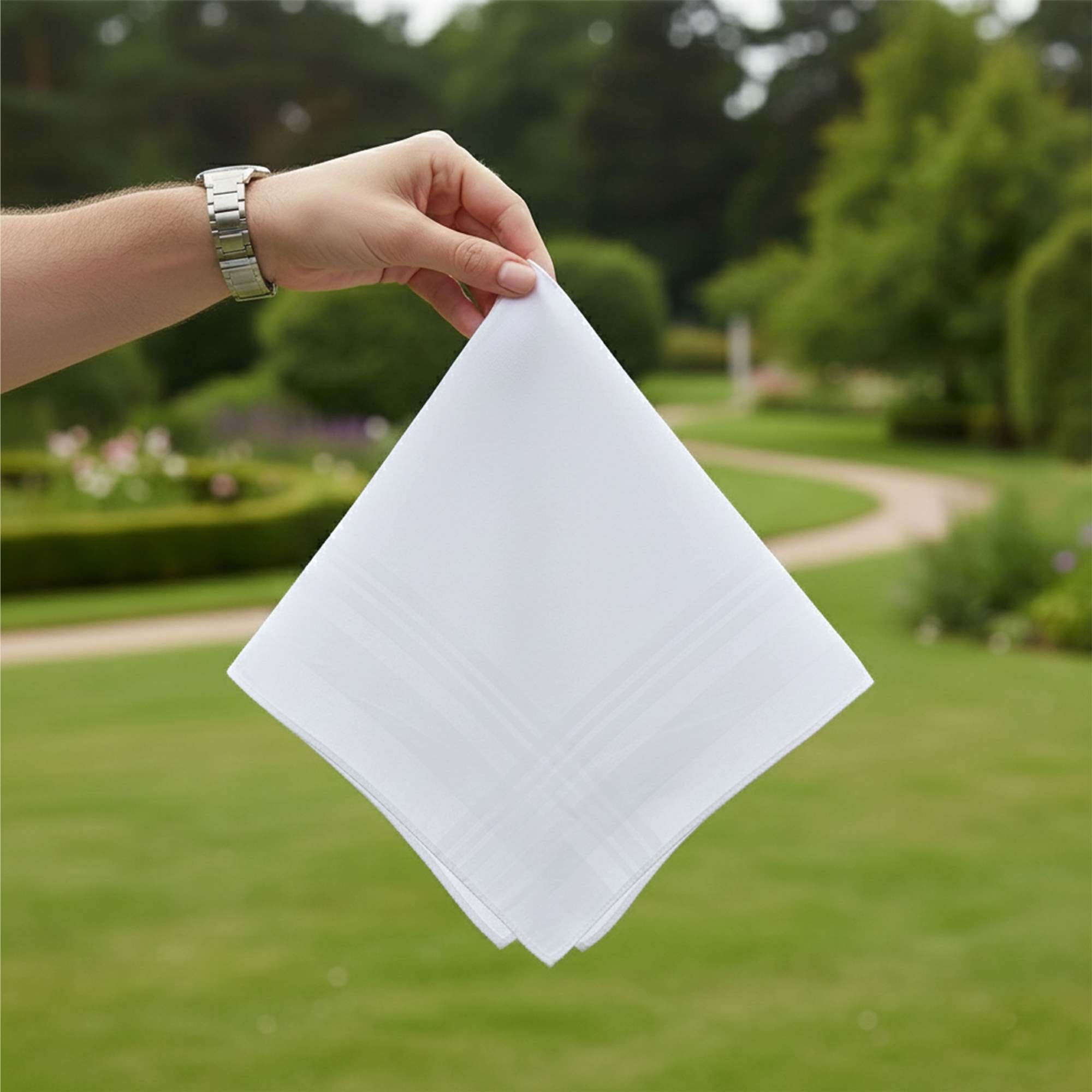 Bamboo Cotton Handkerchief Pack of 3