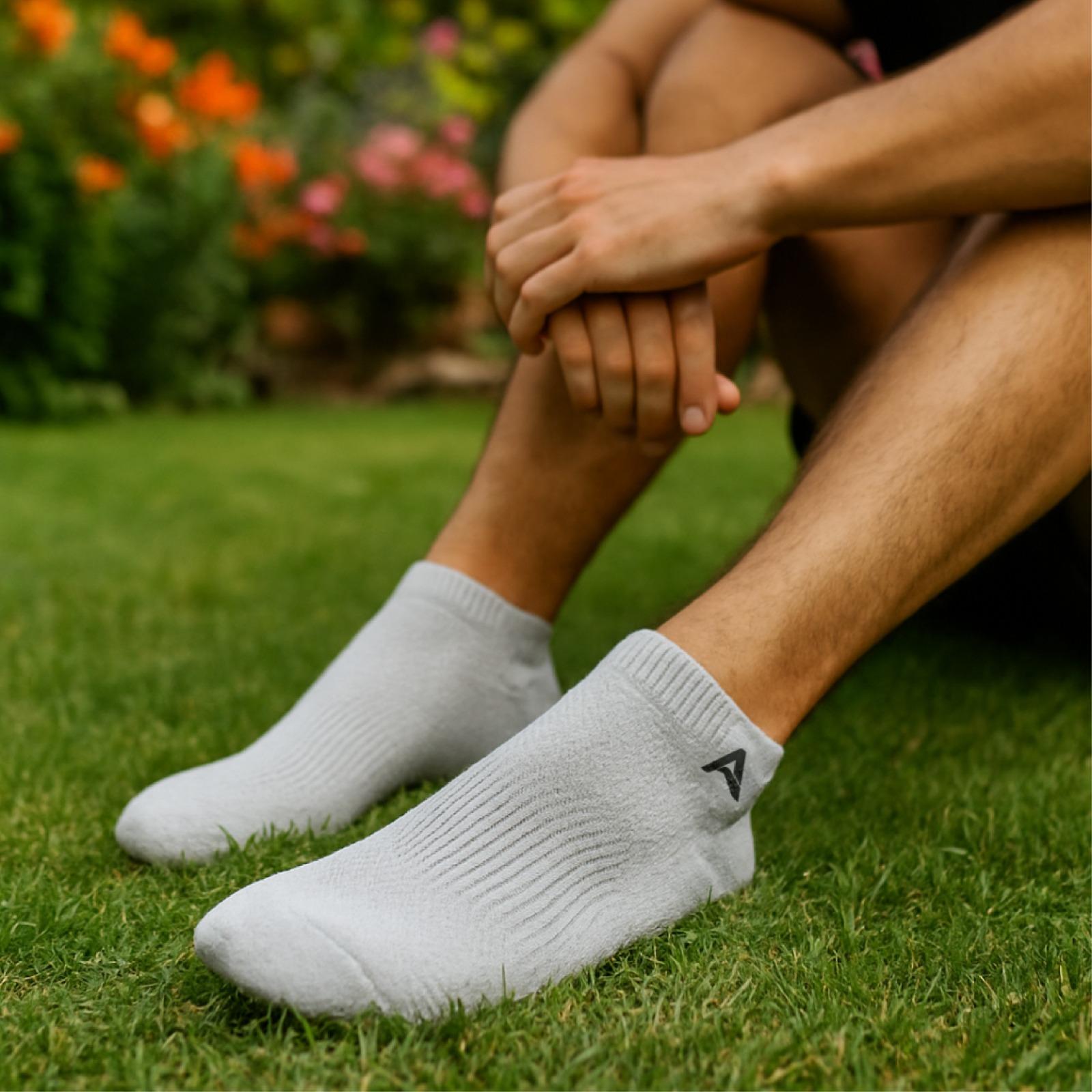 Performance Bamboo Socks Ankle Length – Navy - Sky Blue - Grey Pack of 3