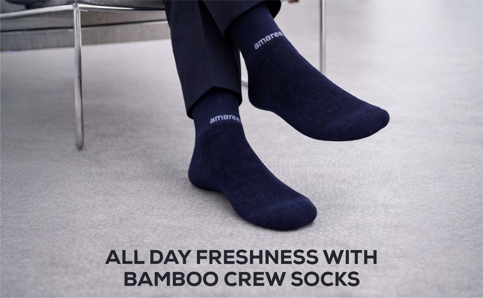 Premium Formal Bamboo Socks – Ankle Length (Pack of 2)