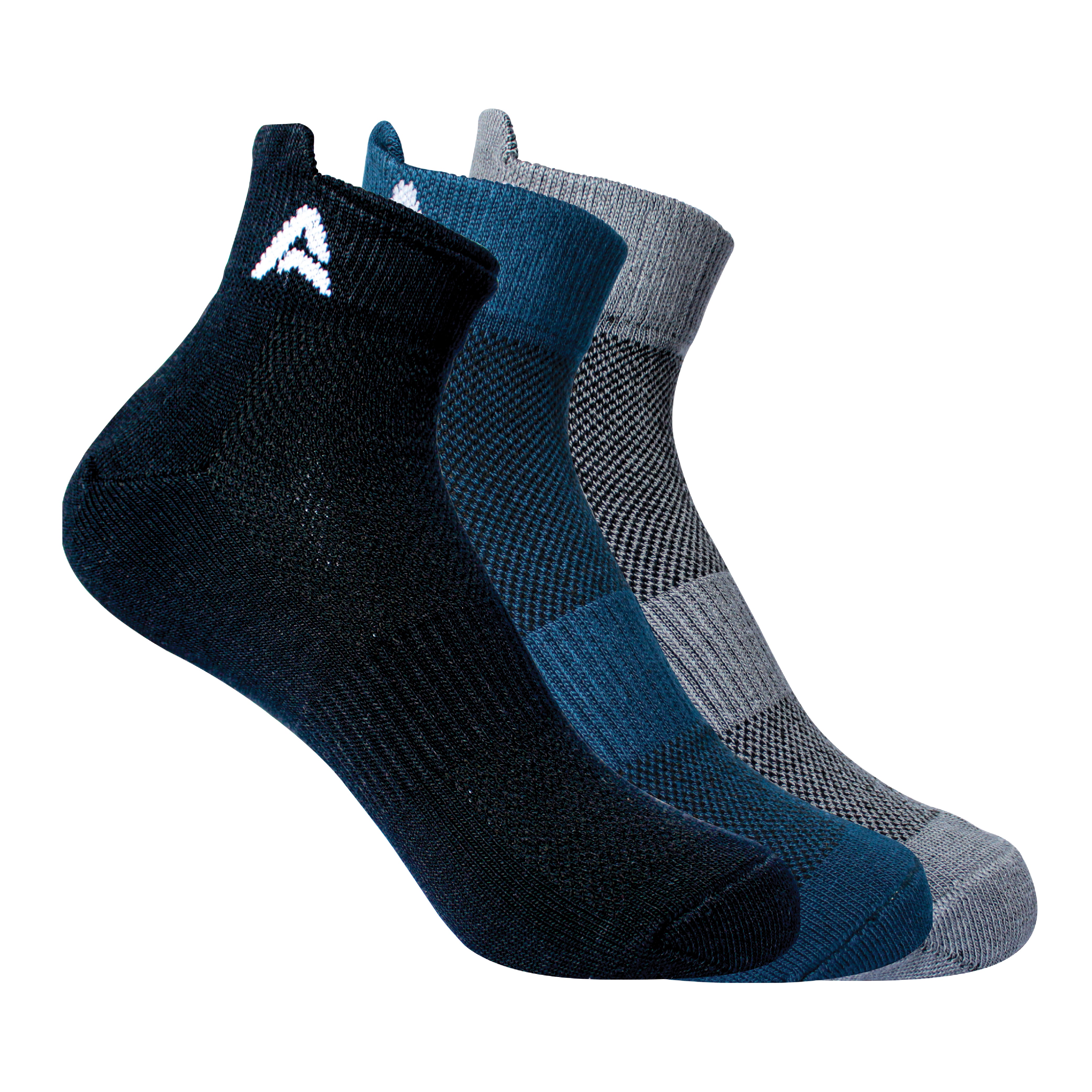 AMAREE Premium Bamboo Socks for Men & Women - Soft Comfortable Eco-Friendly, Breathable, Durable, Moisture-Wicking, Anti-Odor, Everyday Ankle Socks Combo - Pack of 3 (BLACK , NAVY , CHARCOAL)