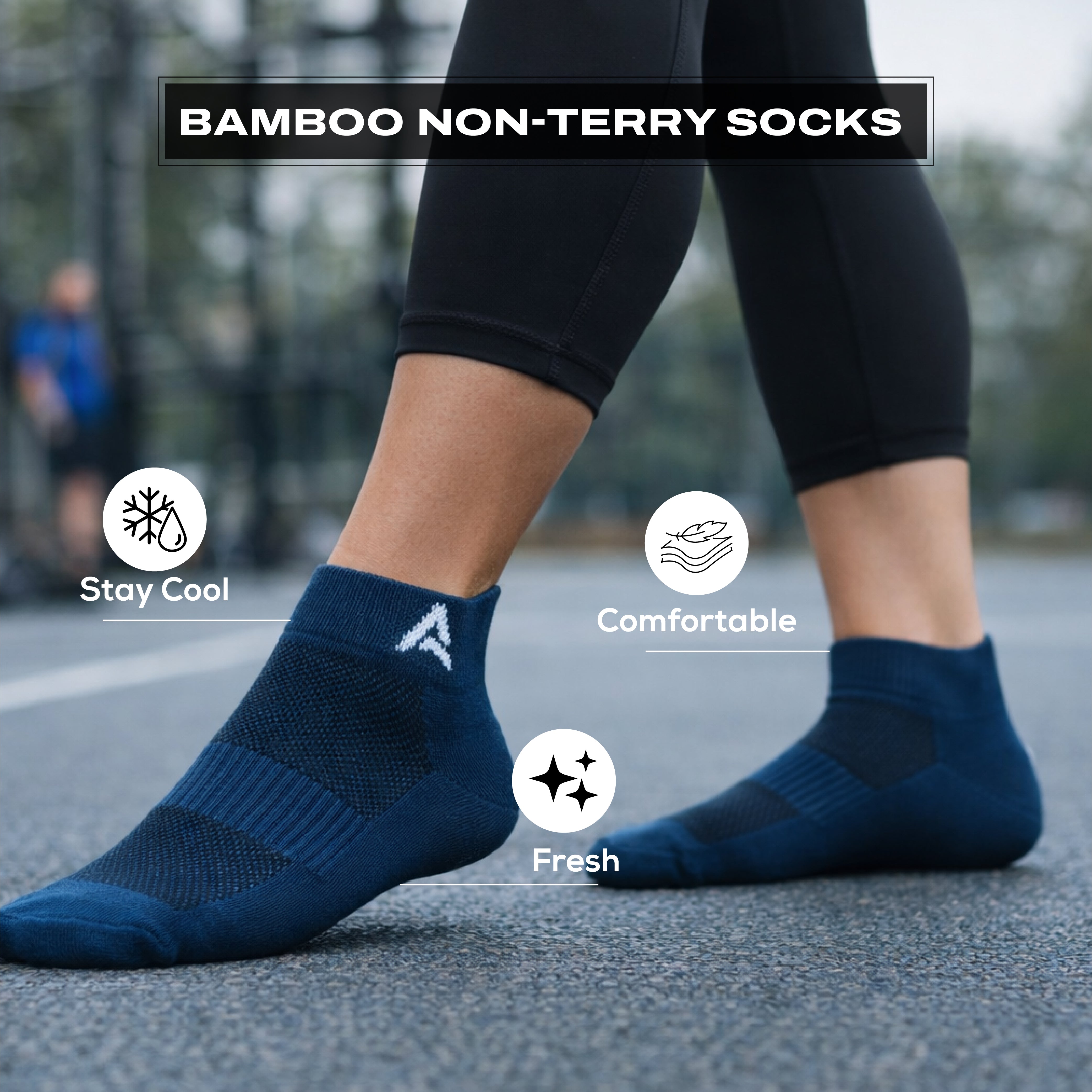 AMAREE Premium Bamboo Socks for Men & Women - Soft Comfortable Eco-Friendly, Breathable, Durable, Moisture-Wicking, Anti-Odor, Everyday Ankle Socks Combo - Pack of 3 (BLACK , NAVY , CHARCOAL)