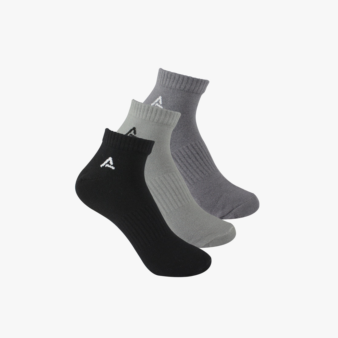 Organic Cotton Sneaker Socks with Rib ( pack of 3 )