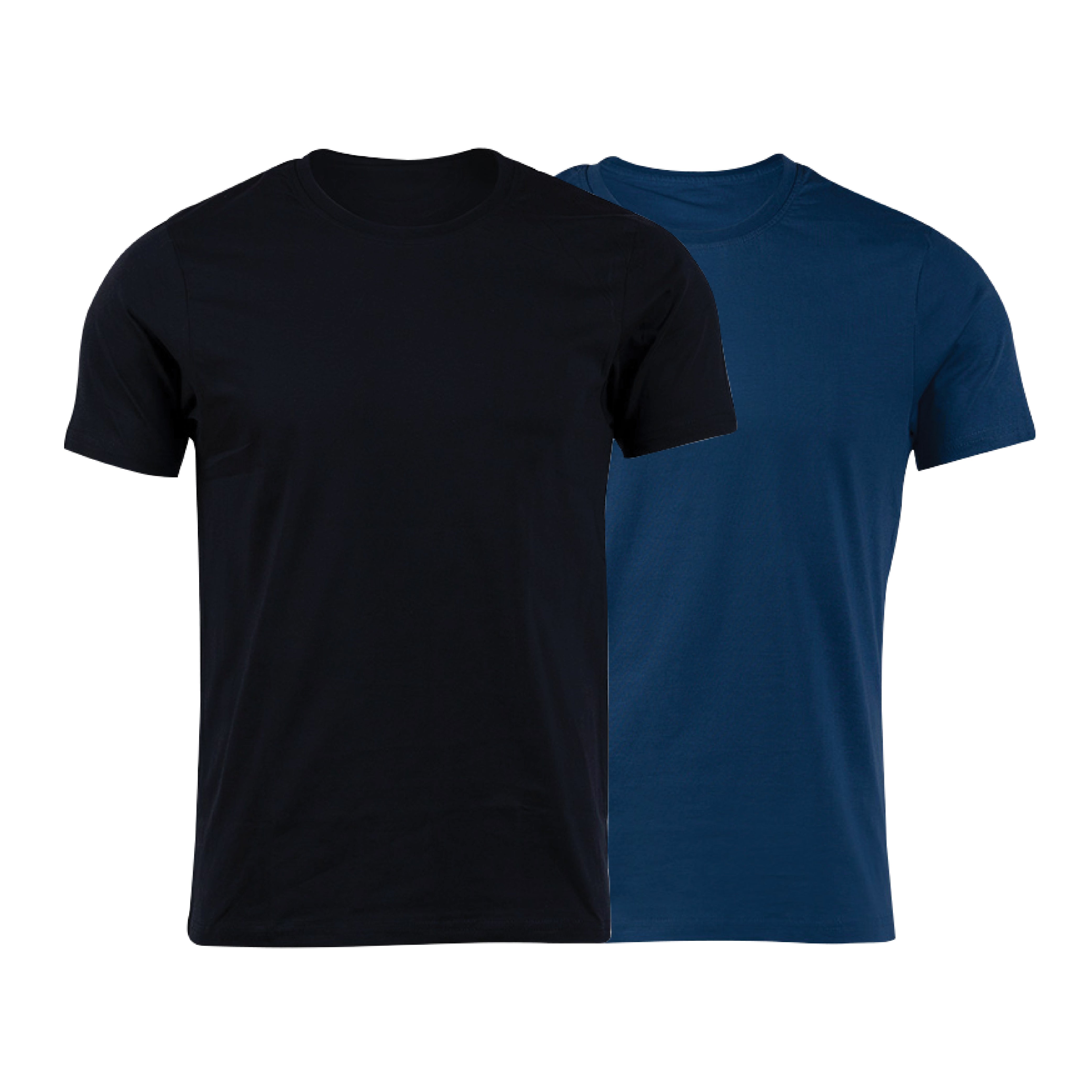 Pack Of 2 Classic Solid Cotton Crew Neck T-Shirt with Soft Breathable Fabric for Everyday Comfort for Men