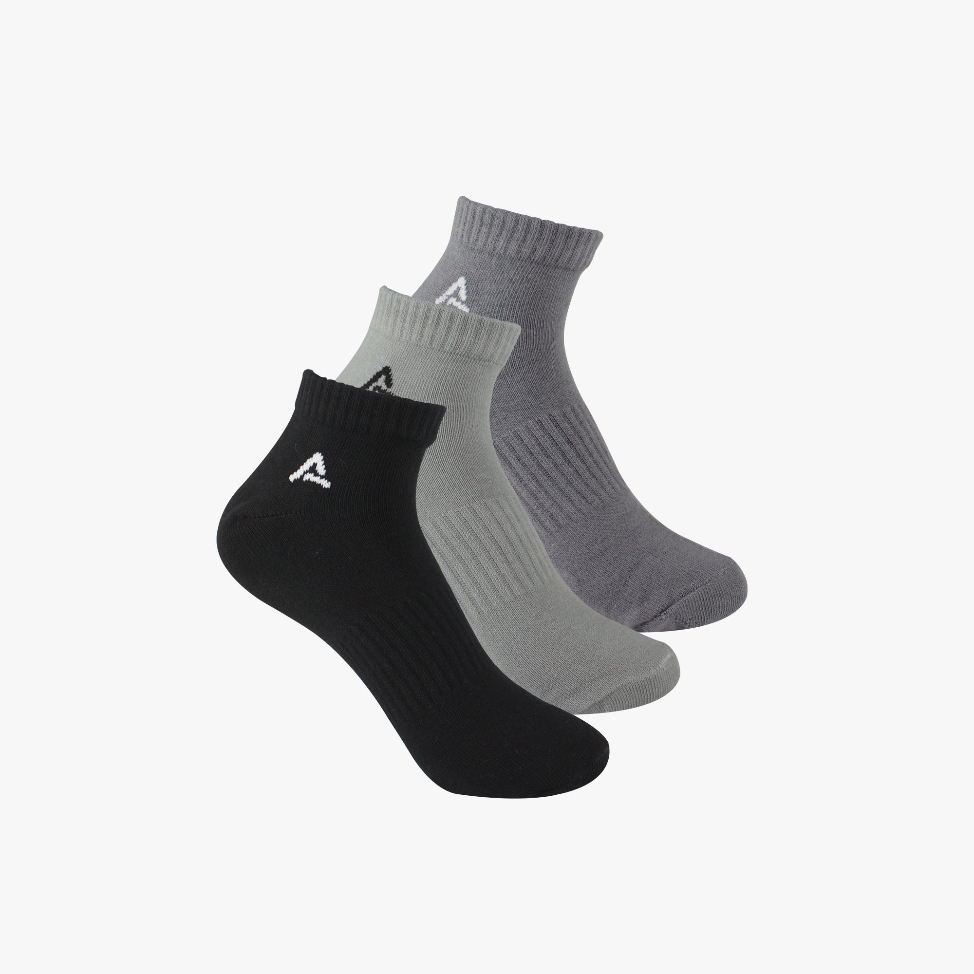 Organic Cotton Sneaker Socks with Rib ( pack of 3 )