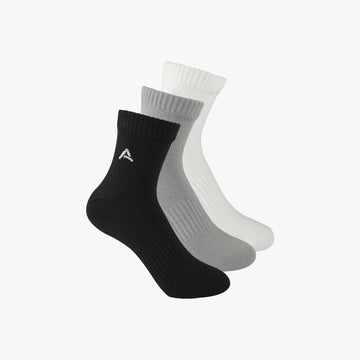 Organic Cotton Ankle Socks with Rib (Pack of 3 )