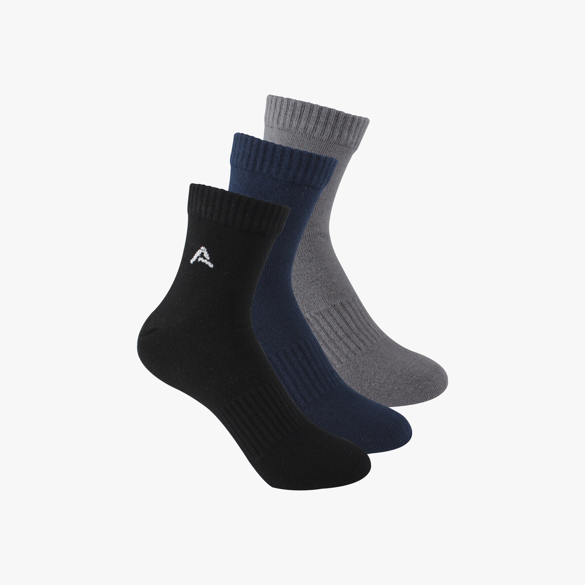 Organic Cotton Ankle Socks with Rib (Pack of 3 )