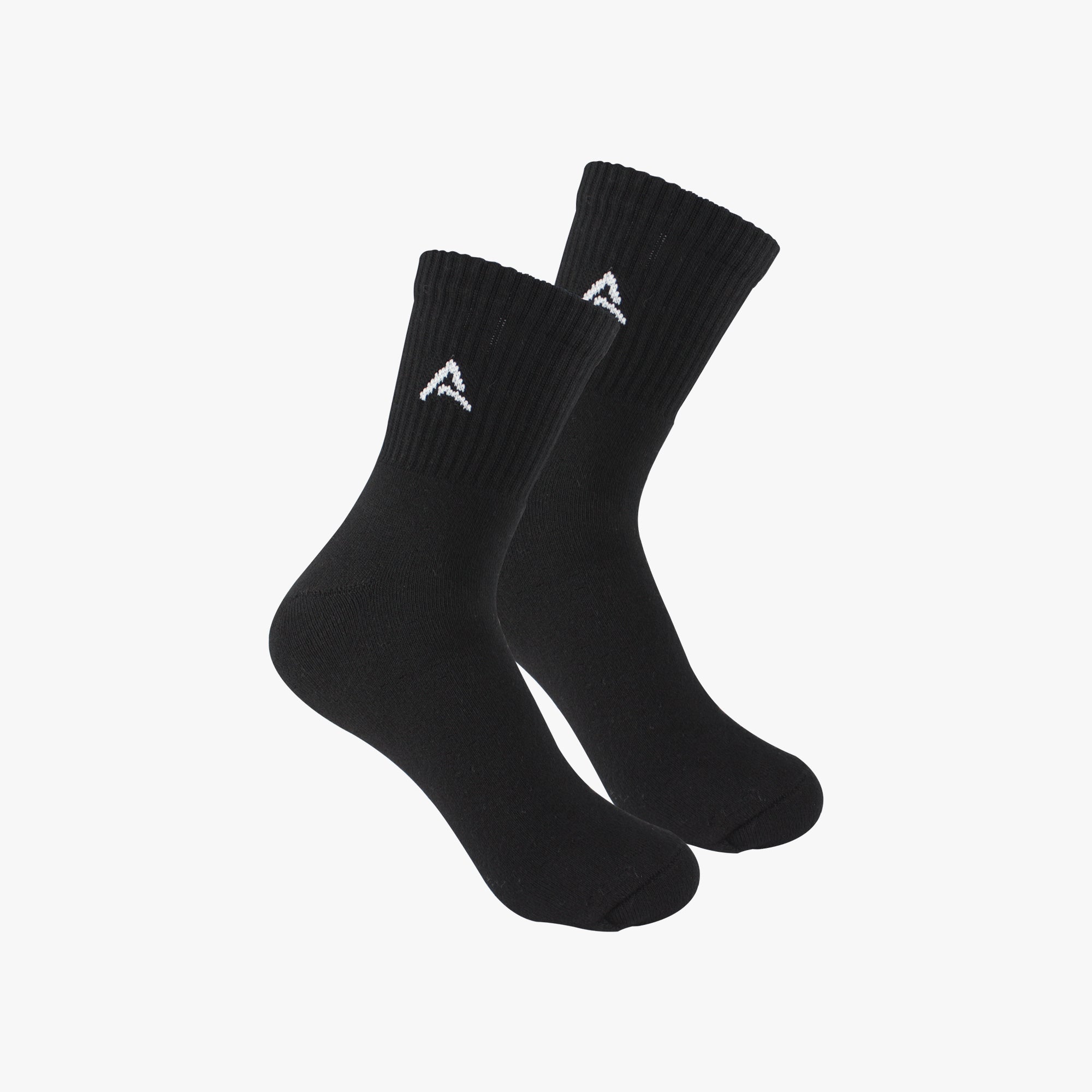 Organic Cotton Ankle Full Terry - Black Navy Charcoal