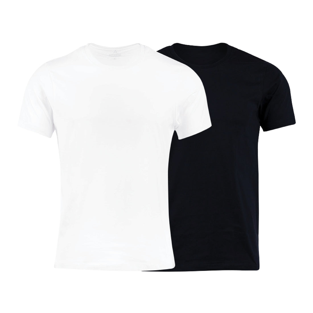 Pack Of 2 White And Black Classic Solid Cotton Crew Neck T-Shirt with Soft Breathable Fabric for Everyday Comfort for Men (Copy)