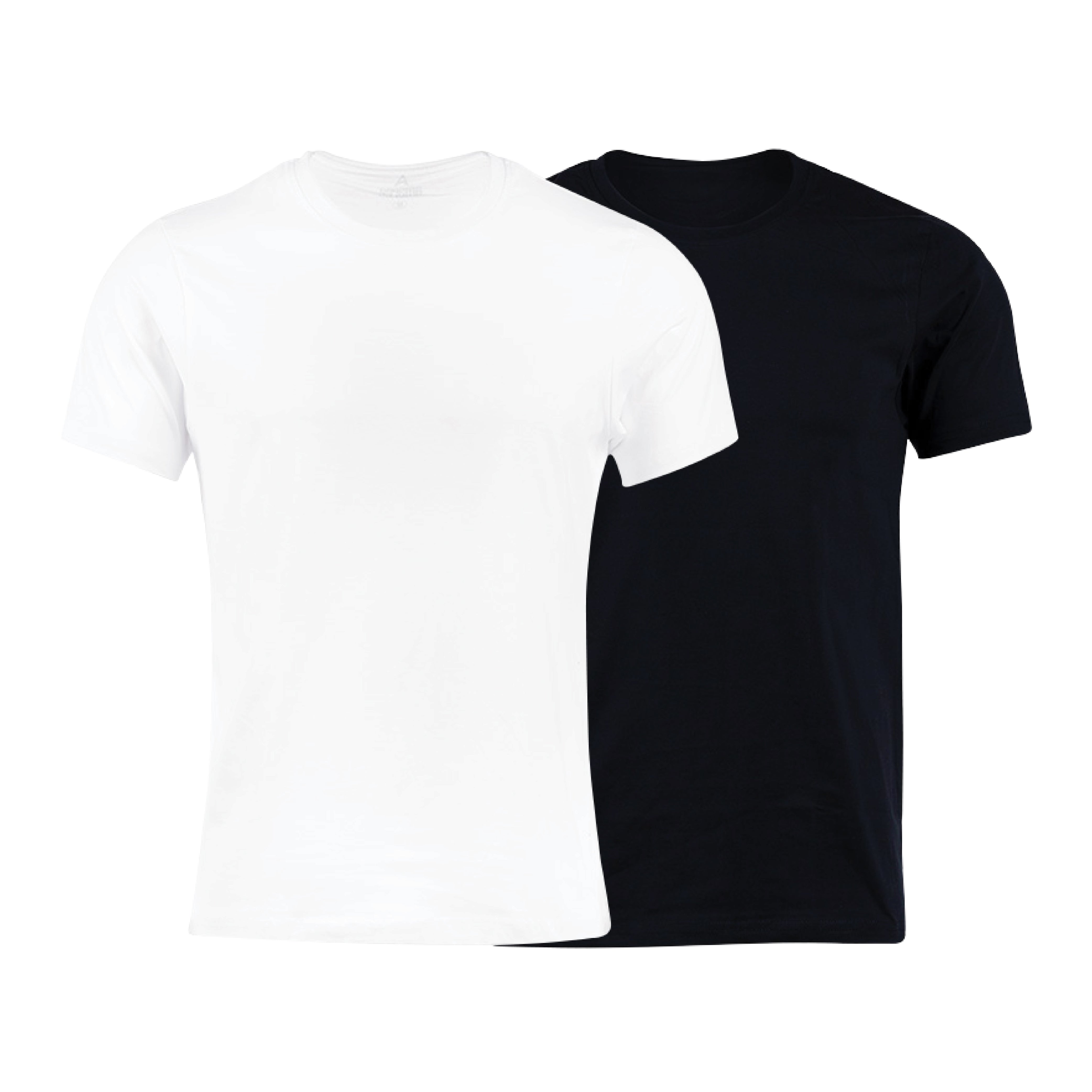 Pack Of 2 Classic Solid Cotton Crew Neck T-Shirt with Soft Breathable Fabric for Everyday Comfort for Men