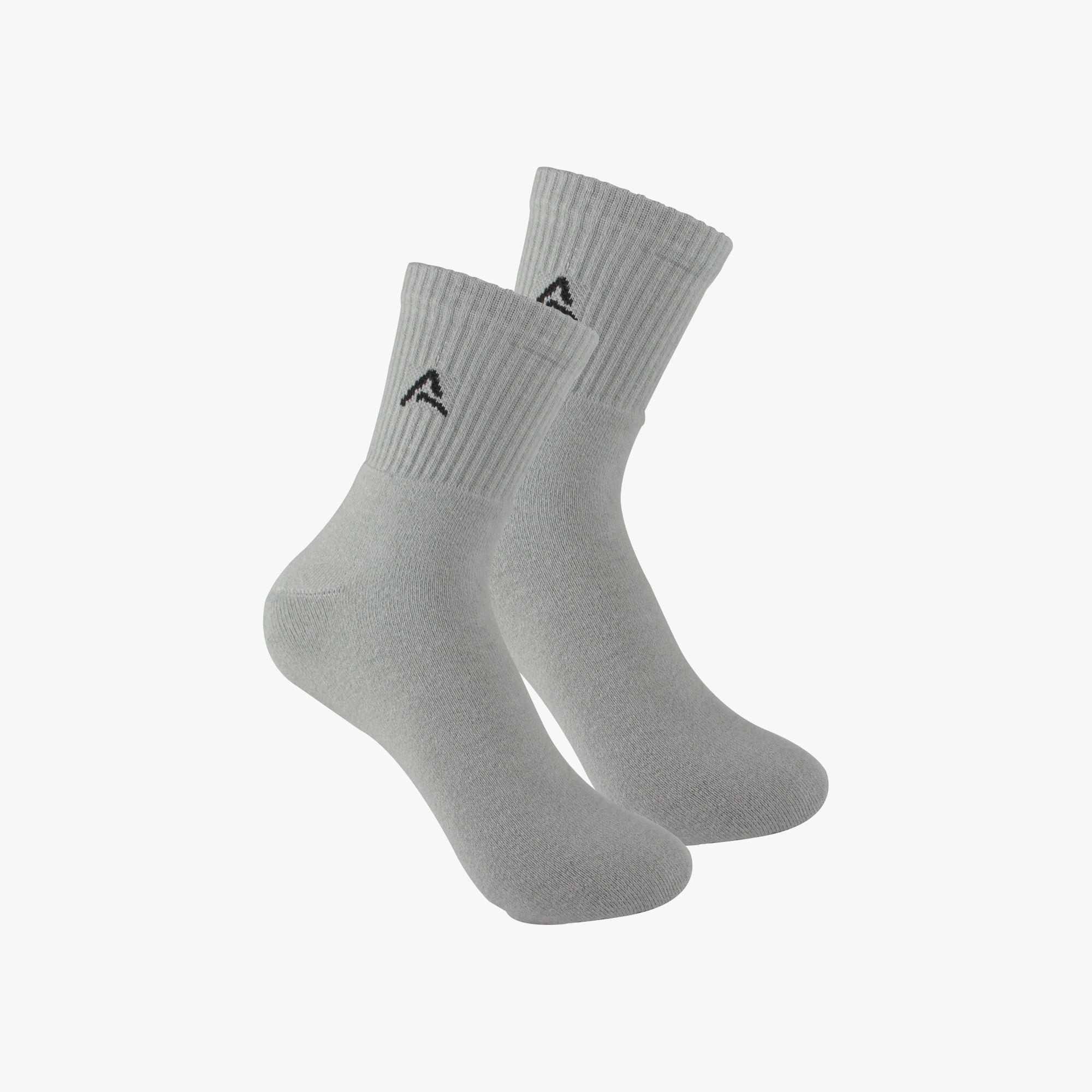 Organic Cotton Ankle Full Terry - Black Grey White