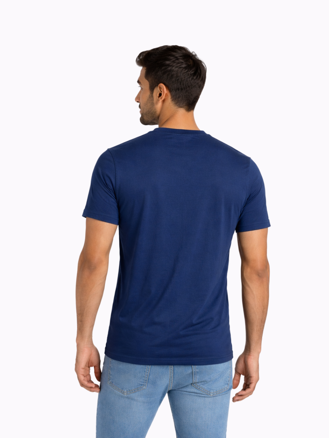 Pack Of 2 Classic Solid Cotton Crew Neck T-Shirt with Soft Breathable Fabric for Everyday Comfort for Men