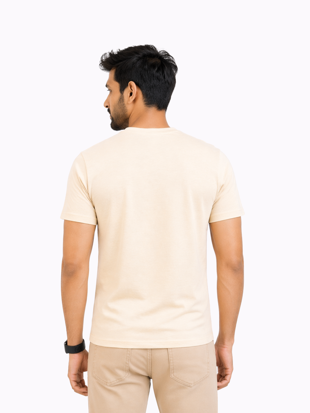 Pack Of 2 Classic Solid Cotton Crew Neck T-Shirt with Soft Breathable Fabric for Everyday Comfort for Men