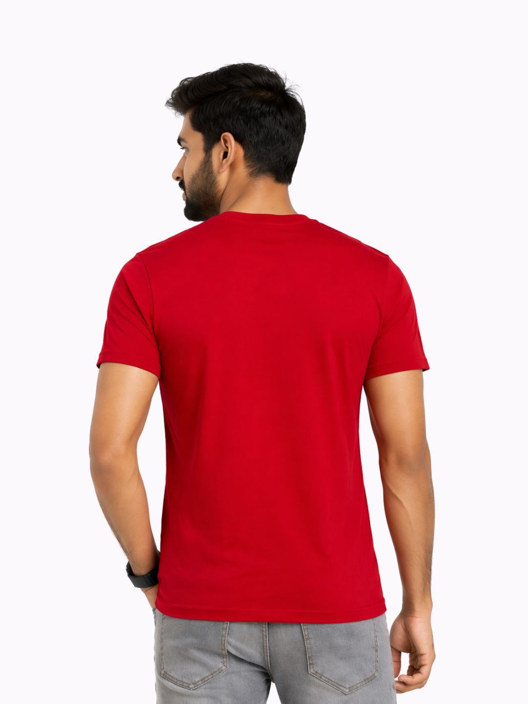 Pack Of 2 Classic Solid Cotton Crew Neck T-Shirt with Soft Breathable Fabric for Everyday Comfort for Men