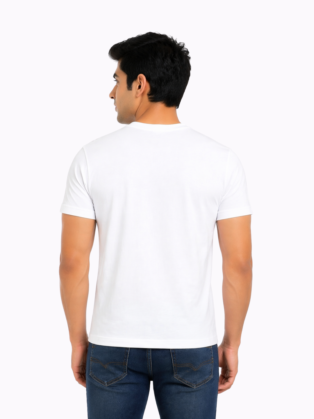 Pack Of 2 Classic Solid Cotton Crew Neck T-Shirt with Soft Breathable Fabric for Everyday Comfort for Men