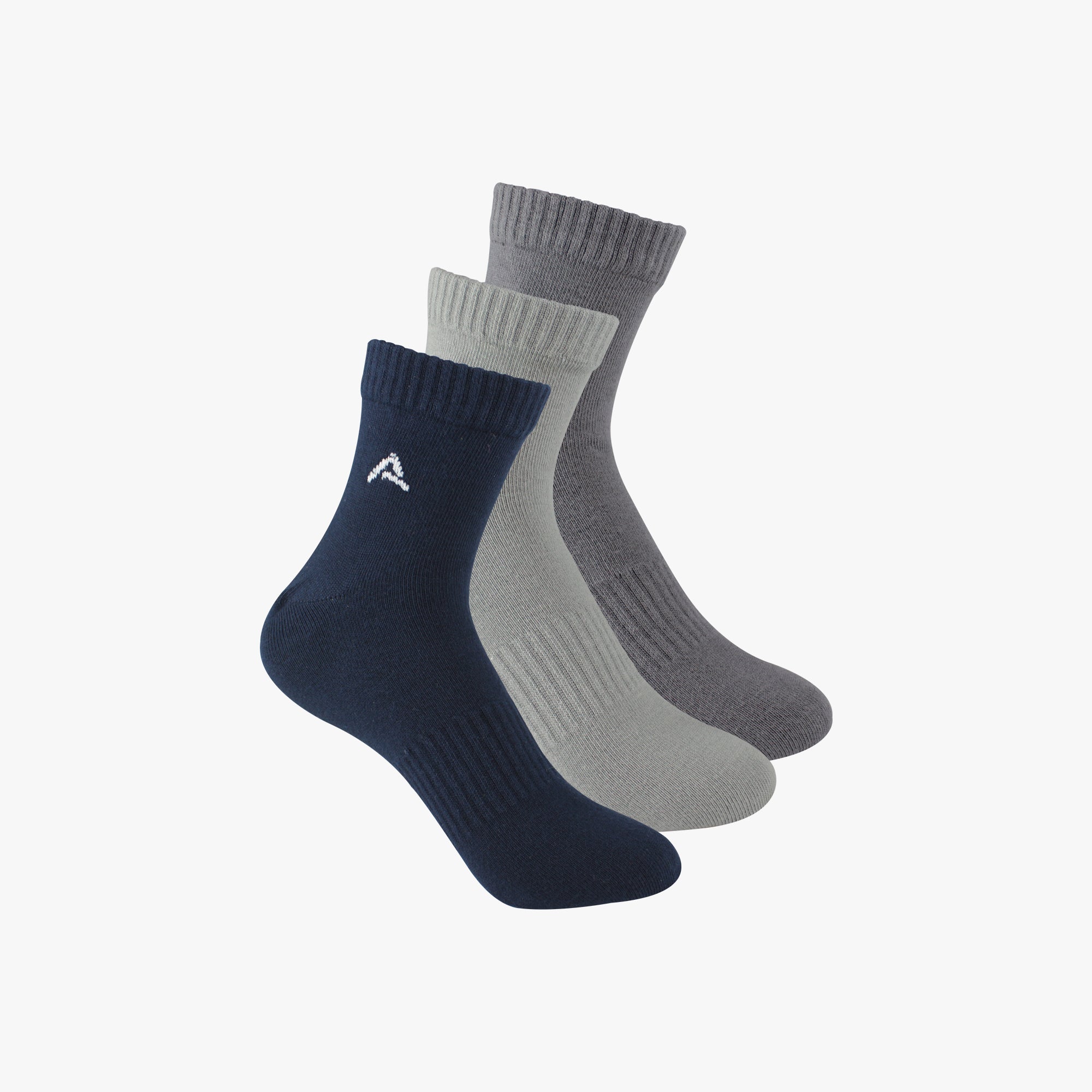 Organic Cotton Ankle Socks with Rib (Pack of 3 )