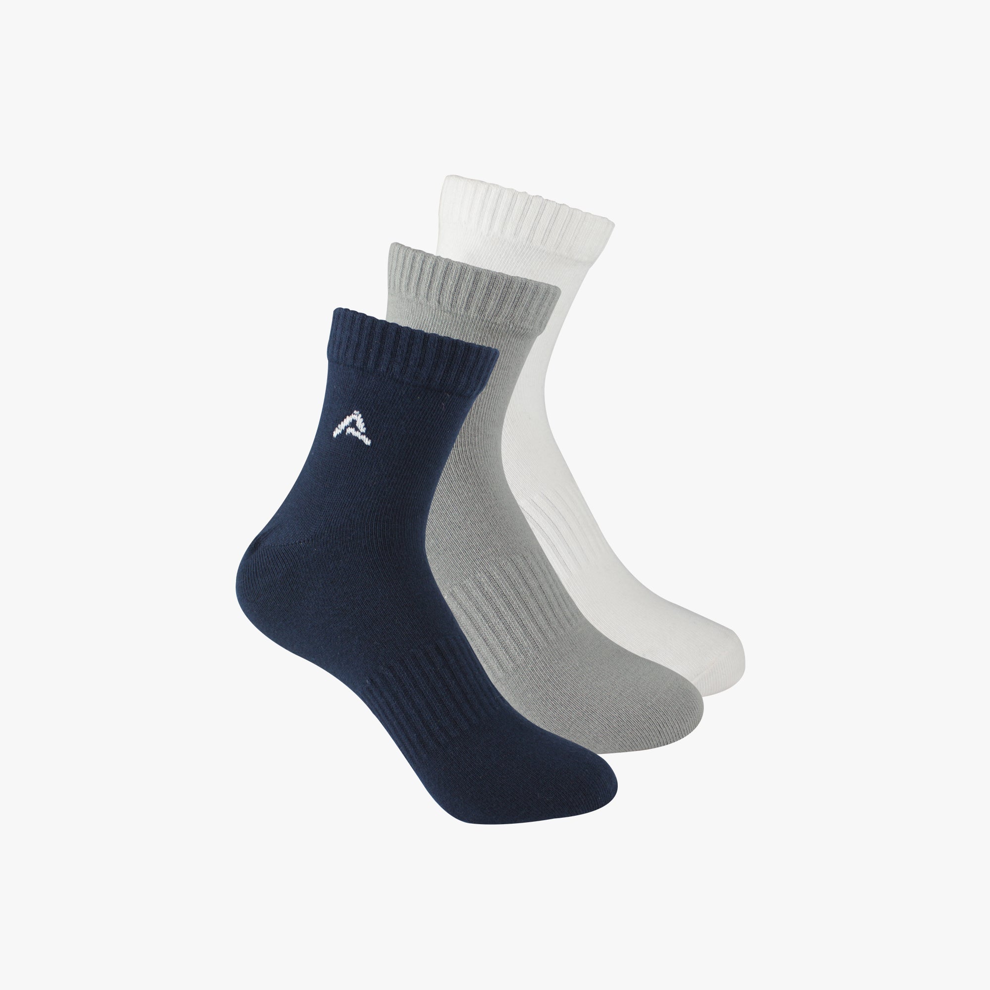 Organic Cotton Ankle Socks with Rib (Pack of 3 )