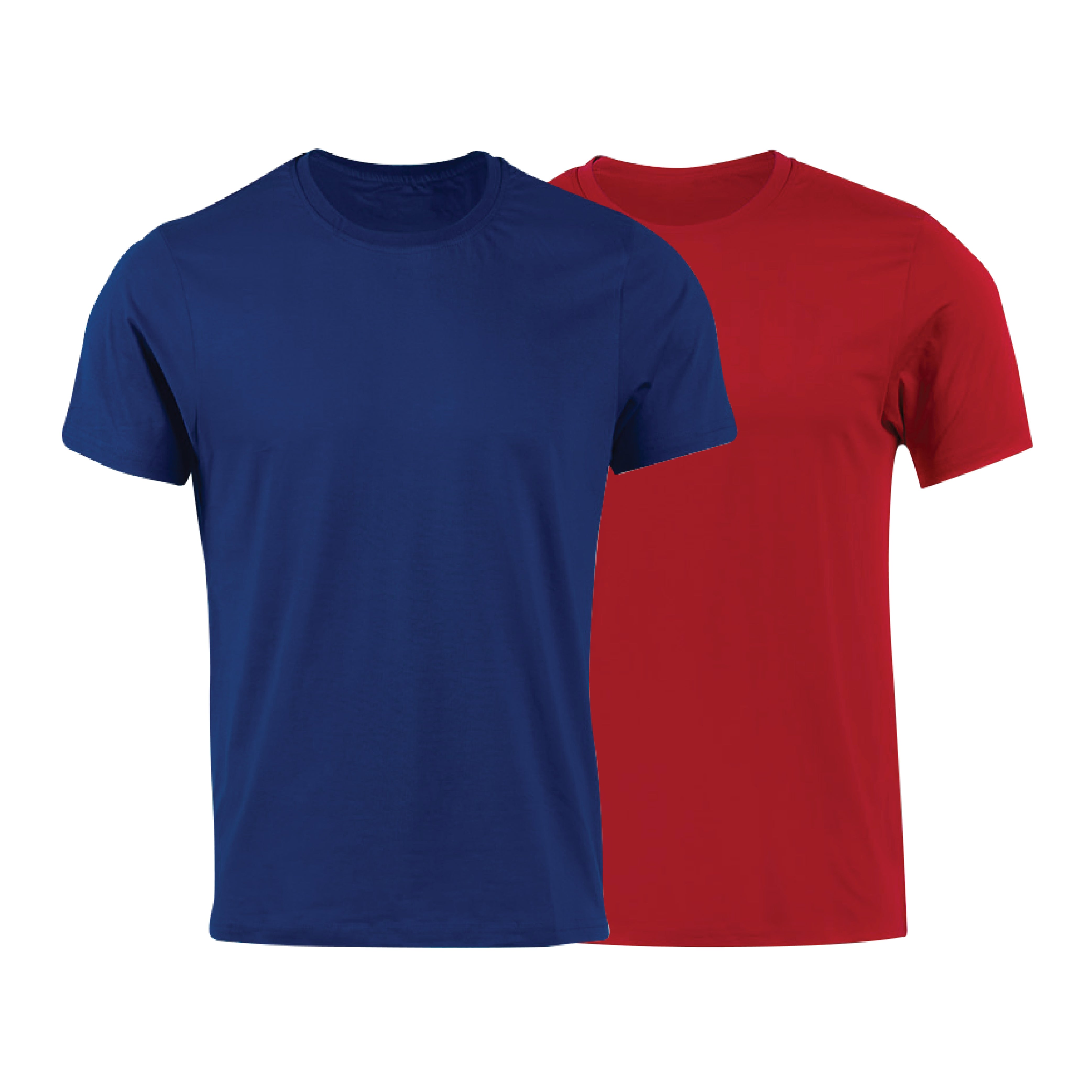 Pack Of 2 Classic Solid Cotton Crew Neck T-Shirt with Soft Breathable Fabric for Everyday Comfort for Men