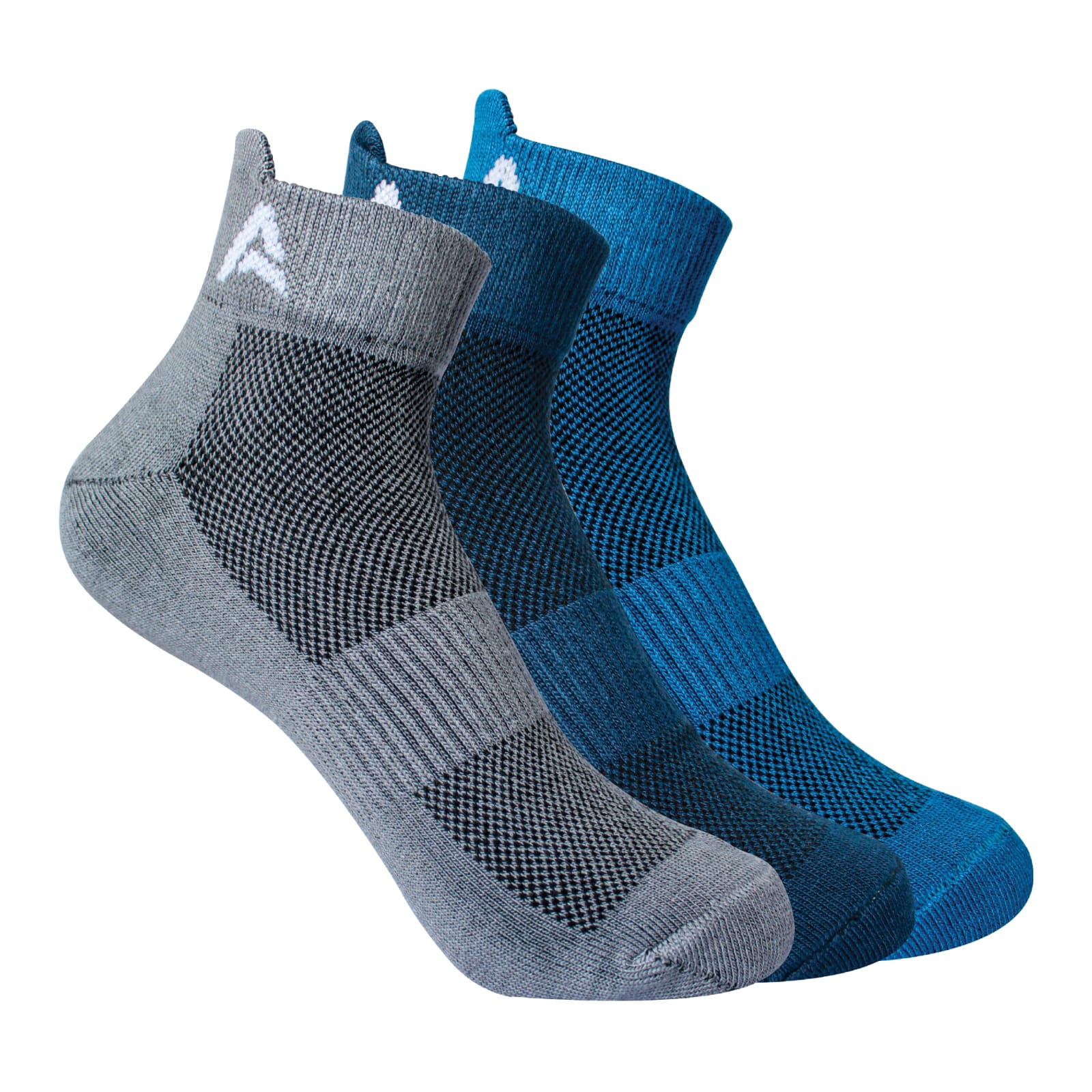 AMAREE Premium Bamboo Socks for Men & Women - Soft Comfortable Eco-Friendly, Breathable, Durable, Moisture-Wicking, Anti-Odor, Everyday Ankle Socks Combo - Pack of 3 (NAVY , SONIC BLUE , CHARCOAL)
