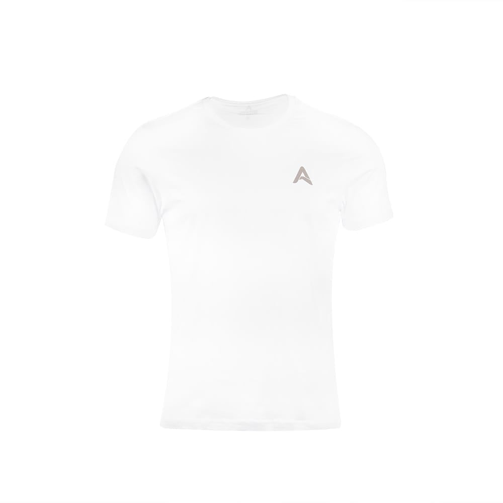 AMAREE Classic Round Neck Half Sleeve Organic Cotton T-Shirt for Men | Soft, Breathable, Comfortable, Stylish Casual Tee | Regular Fit, Durable Fabric, Minimalist Design