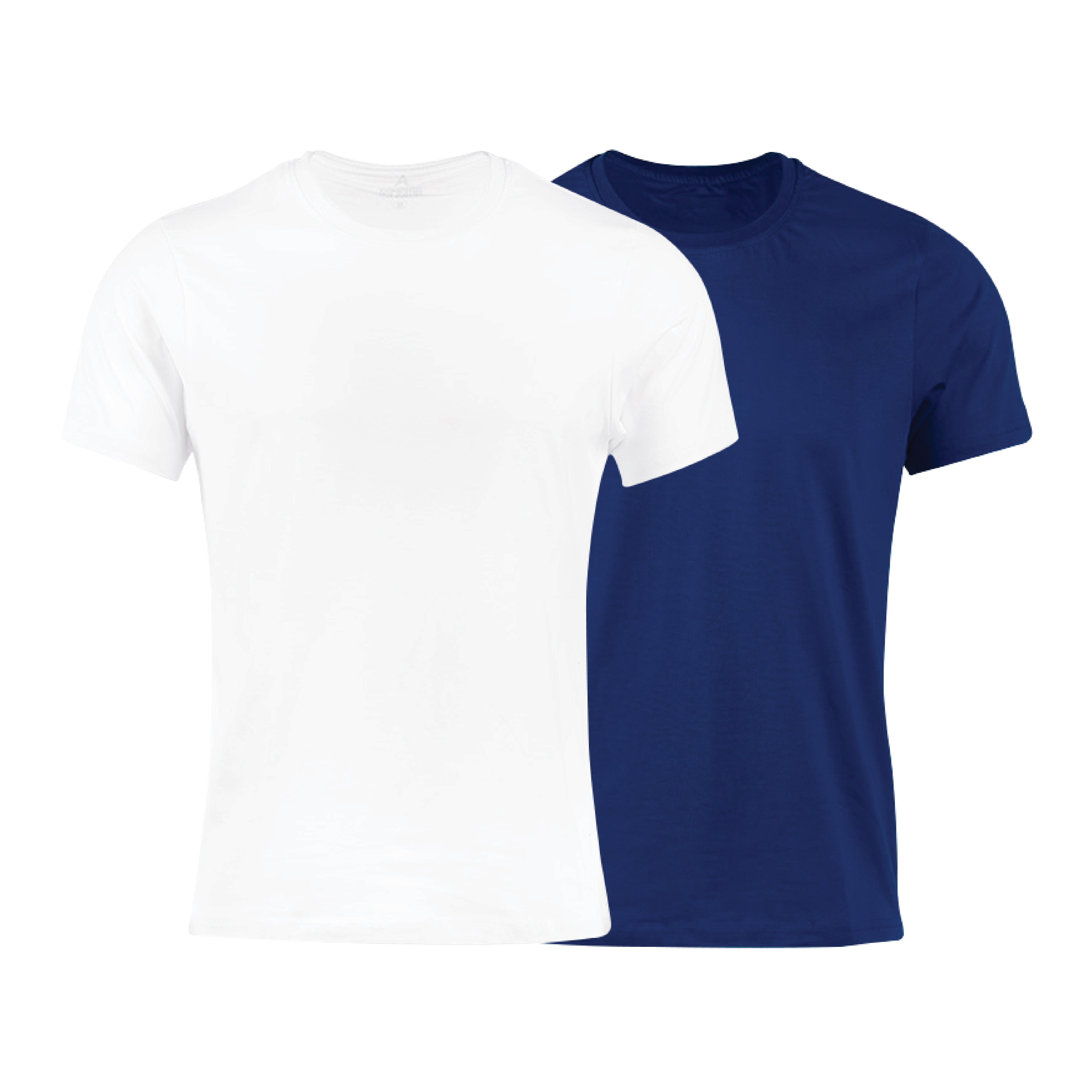 Pack Of 2 Classic Solid Cotton Crew Neck T-Shirt with Soft Breathable Fabric for Everyday Comfort for Men