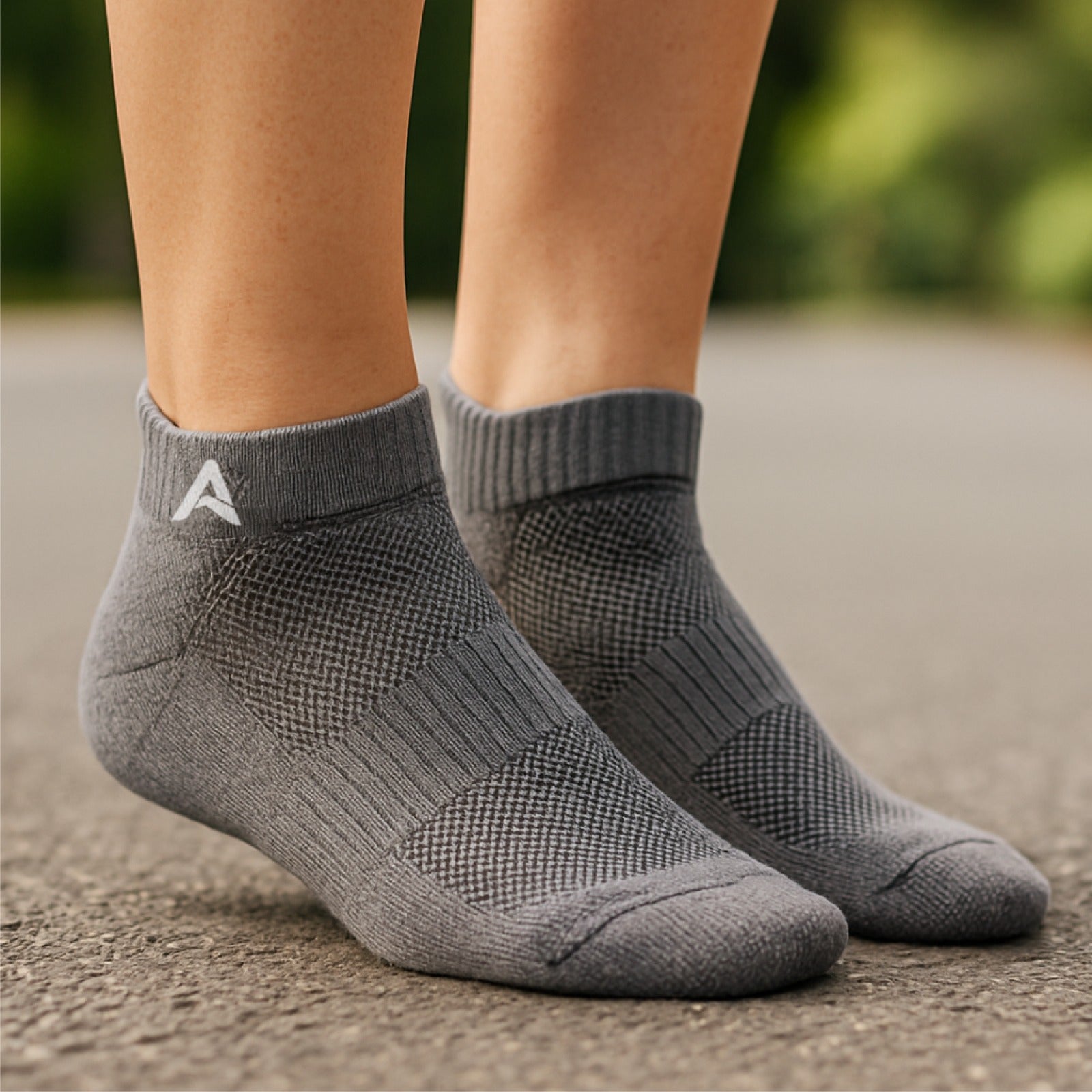 Performance Bamboo Socks Ankle Length - Black Charcoal Navy
